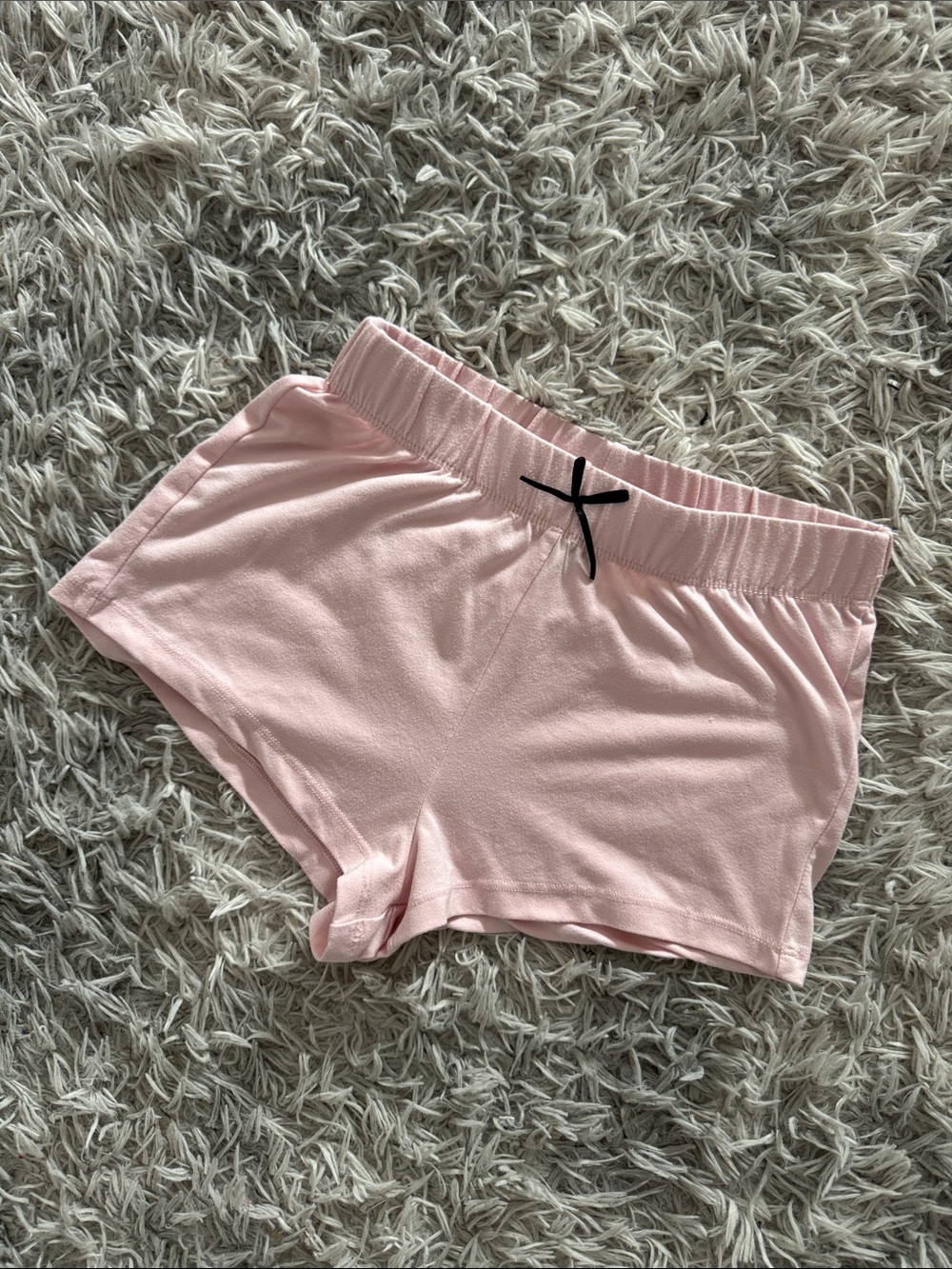PLAYBOY Light Pink Lounge Sleep Shorts with Contrast Drawstring
